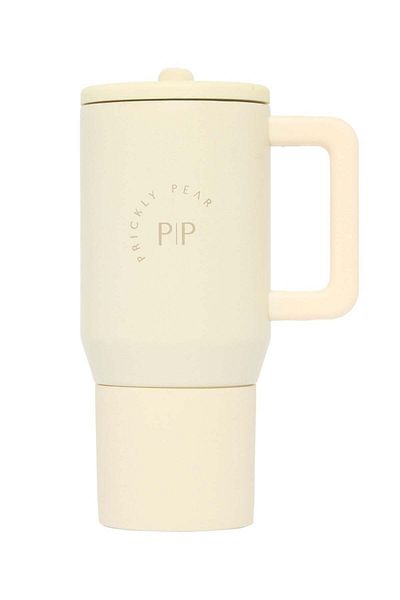 PRICKLY PEAR Stainless Steel Water Bottle 20 Oz Mini Hydrator Cream Logo