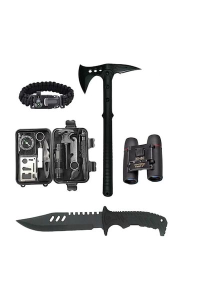 Globalport Retail Kit Supravietuire Extreme Survival Pack, 16 in 1, multifunctional, camping/drumetii