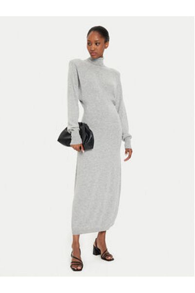 Kontatto kontaktatto Women's Knitted Dress AI2025 Gray