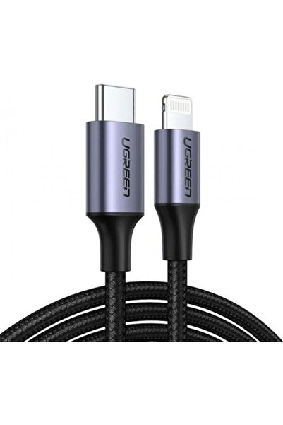 Ugreen Καλώδιο για iPhone Lightning - USB-C 2.0 MFi 1μ - γκρι