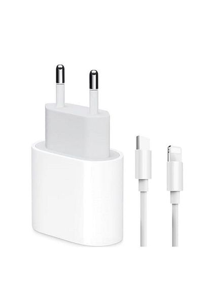 OEM Încărcător compatibil cu iPhone 14/13/12/11/Pro/Pro Max/iPad/AirPods, Încărcare rapidă 20W, Apple, Alb