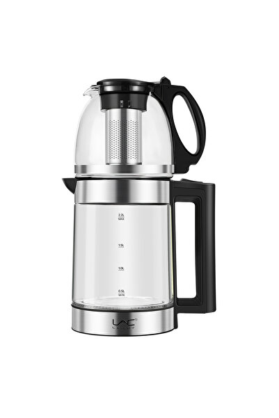 LAC LAICHY غلاية ماء كهربائية زجاجية، غلاية ماء 2 في 1، 1500 واط، سعة الغلاية...