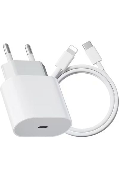 OEM Charger for iPhone 14/13/12/11/Pro/Pro Max/iPad/AirPods, Lightning data cable, Fast charge 20W