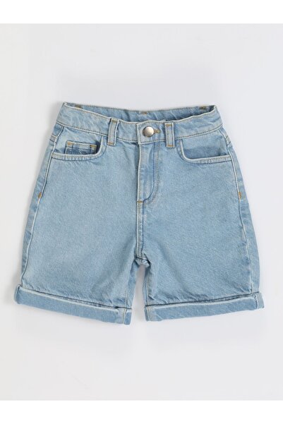 Casabony Buz Yıkamalı Taşlanmış Erkek Çocuk Kot Şort