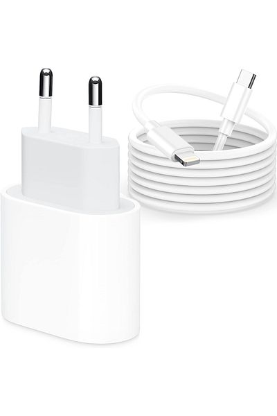 OEM Set încărcător compatibil cu iPhone 14/14 Plus/13/12/11/Pro/Pro Max/iPad/AirPods, 20W