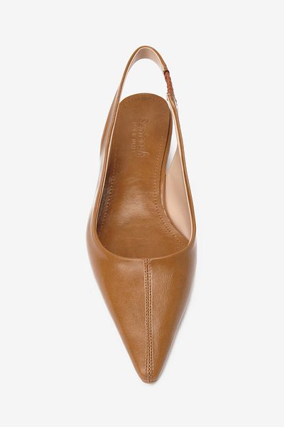 Seniorah Tan Skin Pointed Toe Women's Heeled Shoes
