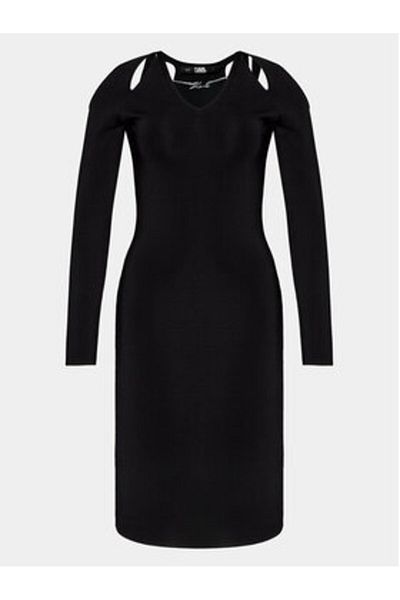 Karl Lagerfeld Women's Cocktail Dress 240W1331 Black