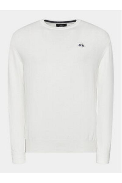 LA MARTINA Men's Sweater WMS002 YW091 White