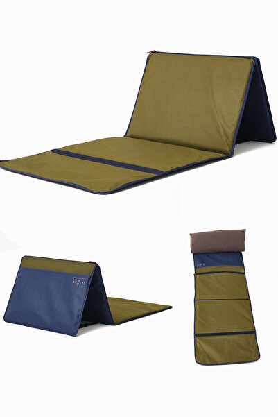 Kevin Şezlong TayaMat, Katlanabilir Sırt Dayamalı Oturma Dinlenme Matı & Minder