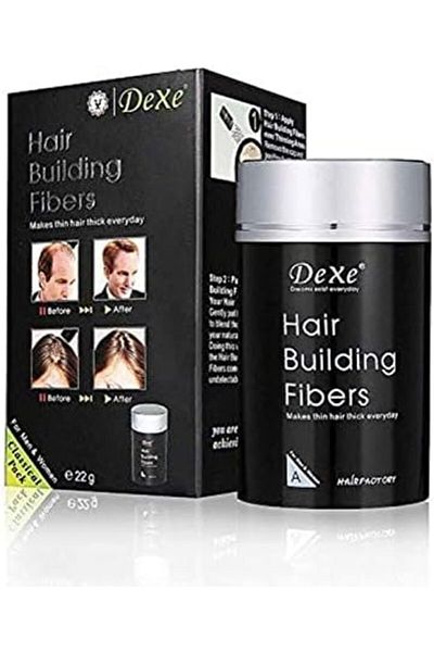 Dexe Classic Necessity Easy to Use Lose Hair Building Fibres, 22 g (Dark Brown)