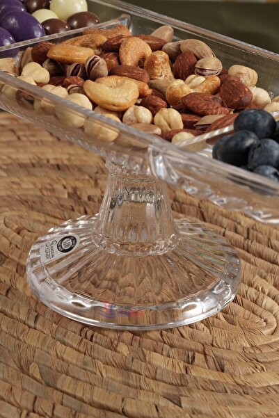 Multiamo Damla Model 3-Section Pedestal Glass Presentation Holder / Handmade