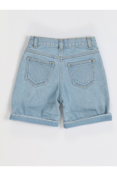 Casabony Buz Yıkamalı Taşlanmış Erkek Çocuk Kot Şort