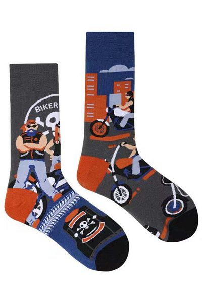 OEM Sosete barbati, lungi, haioase, model Motociclisti, Biker, marime universala