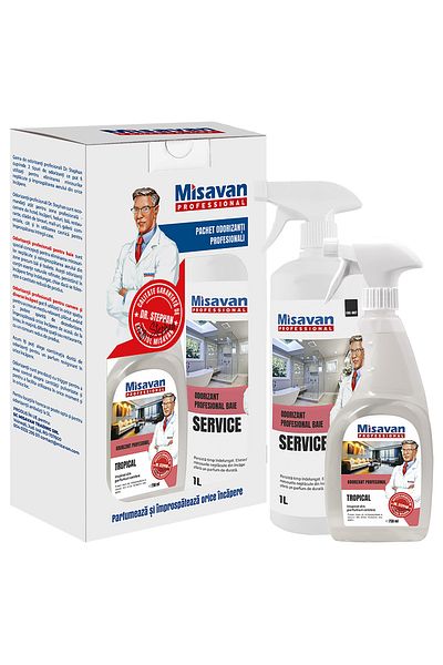 Misavan Dr. Stephan Service bathroom air freshener package 1l Dr. Stephan Tropical room air freshener 750ml