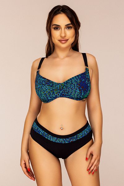Lush Fashion Costum de Baie din Doua Piese Albastru