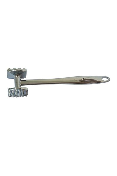 Globalport Retail Schnitzel hammer, 2 types of teeth, stainless steel, 280 grams