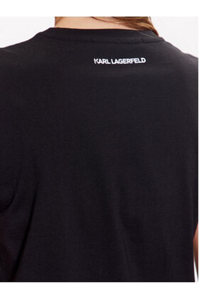 Karl Lagerfeld Tricou Karl Lagerfeld pentru femei 230W1700 Negru