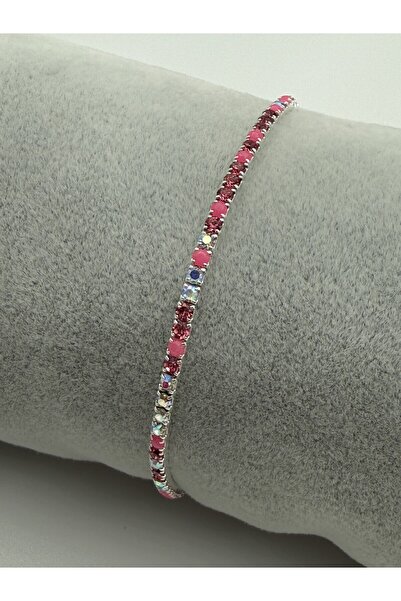 Snartun Colorful Zircon Stone Sparkling Elastic Bracelet