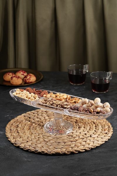 Multiamo Damla Model 6-Section Pedestal Glass Presentation Holder / Handmade