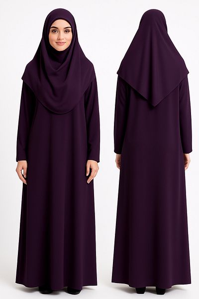 ZEHRANAZ NAMAZ ELBİSESİ Prayer Dress (Plum)