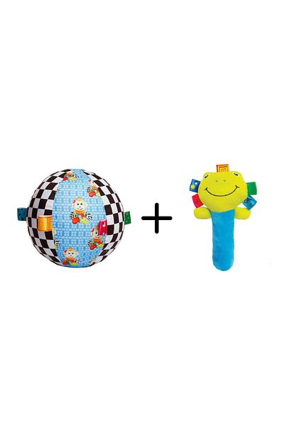 Sozzy Toys Rattle Tight Frog and Colorful Ball 15cm