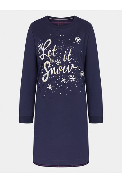 Triumph Cămașă de noapte pentru femei 10216545 WINTER MOMENTS NDK X Bleumarin