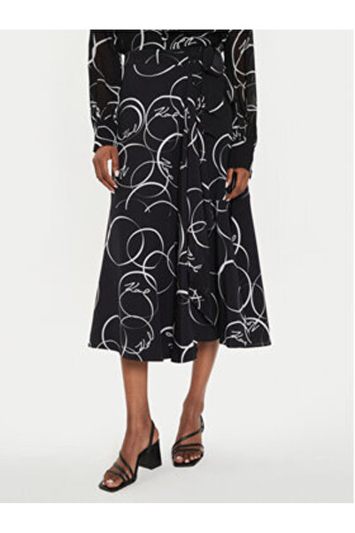 Karl Lagerfeld Women's Midi skirt 245W1203 Black