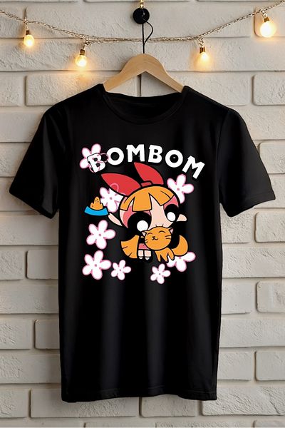New Shine Μπλουζάκι Powerpuff Girls Orange Blossom με στάμπα Oversize