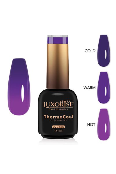 LUXORISE Oja semipermanentă termică ThermoCool cu ​​3 culori - After Party 10ml