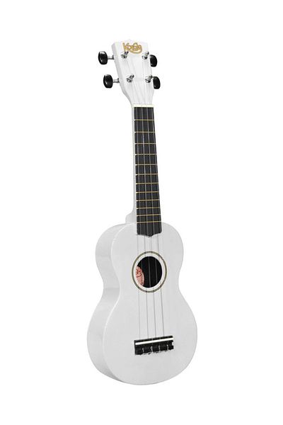 Korala UKS30WH Soprano ukulele set, white, bag, 3 frets