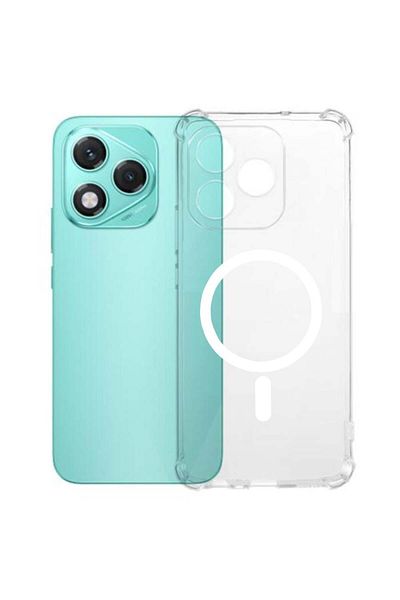SKYDDAR INNOVATION Case for Honor 400 Lite, Shockproof MagSafe, Transparent, sticker set