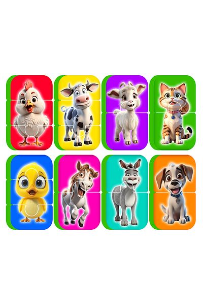 kutuTR Eva Magnetless Baby Puzzle - for Animals 18-36 Months