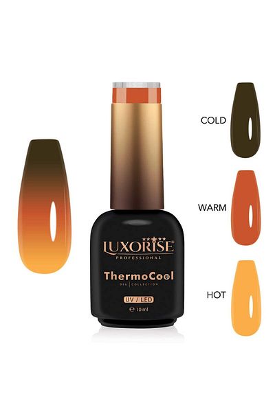 LUXORISE Oja Termică Semipermanentă 3 Culori LUXORISE ThermoCool - Twinkling Twirl 10ml