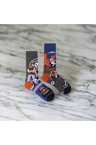 OEM Sosete barbati, lungi, haioase, model Motociclisti, Biker, marime universala
