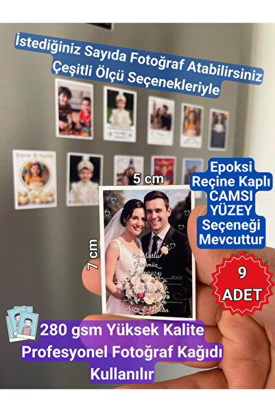 Magnetic Shop Kişiye Özel Evlilik Yıl Dönümü Hediyesi Resimli Magnet Yüksek K...