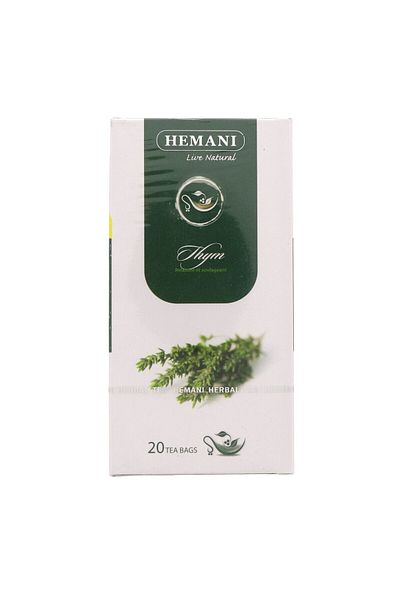 HEMANI Thym Tea 20pcs | Herbal Infusion with Thyme | 30g Box | Caffeine-Free