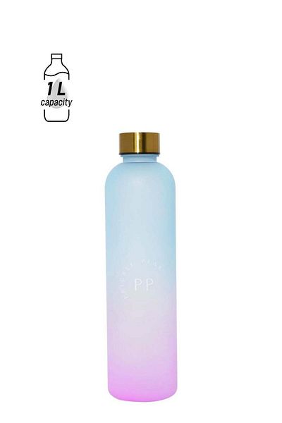PRICKLY PEAR Multicolour DAY 1L Water Tracking Bottle - Hydration Tracking Water Bottle