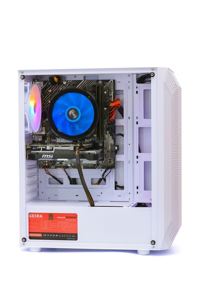 SETUP MASTER كمبيوتر ألعاب، معالج Intel i5-12400F، بطاقة رسومات RTX 3050، ذاكرة وصول عشوائي (RAM) سعة 16 جيجابايت، قرص SSD سعة 1 تيرابايت، لوحة أم H610M-E، هيكل RGB بأربع مراوح