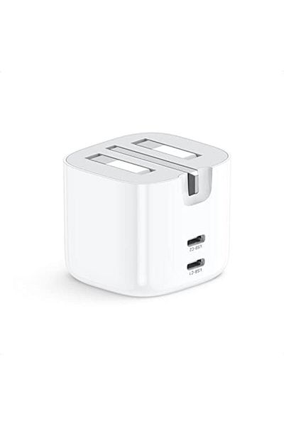 Ugreen 2-Port PD 40W Fast USB C Charger Foldable iPhone 16 Plug iPad Mini Block Type C Charging Wall
