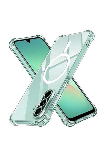 SKYDDAR INNOVATION Case for Samsung Galaxy A26 5G, Shockproof MagSafe, Transparent, sticker set