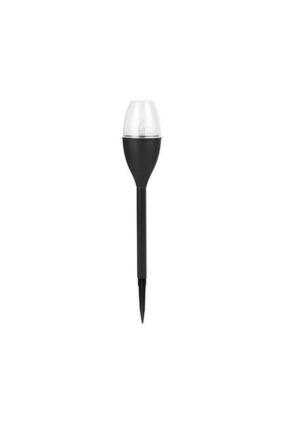 eyemazing Solar LED yard lantern, wine glass design, eMazing, 37.5 cm, flame effect, PVC+ABS, warm white