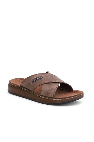 Konfores 2162 Full Anatomical Sole Men's Slippers Compatible for Daily, Umrah and Hajj