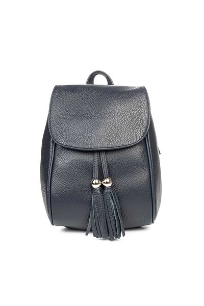 Toro Nero Rucsac de damă din piele naturală bleumarin Cris