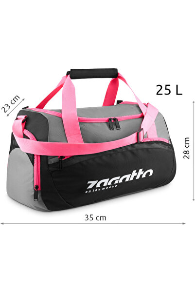 zagatto Geanta sport, fitness, femei, Zagatto, Roz, 35x28x23 cm, Impermeabila, Geanta calatorie 25 L, ZG819