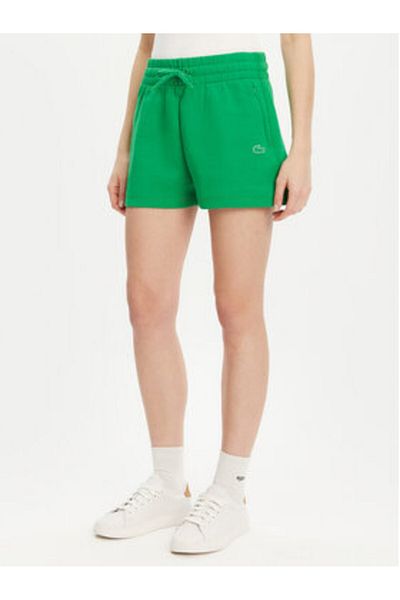 Lacoste Pantaloni scurți sport pentru femei GF5378 verzi