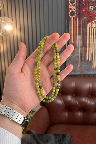 dergah tesbih 99 Jade Stone Bracelet Prayer Rosary (Necklace-Bracelet-Rosewood)