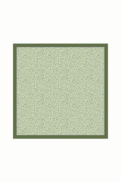 Mooncorn Βαμβακερό κασκόλ Khaki Minor Pattern