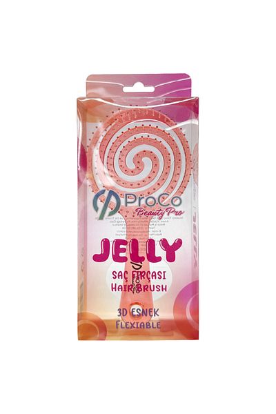 PROCO Beauty Pro Jelly Hair Brush - Three-Dimensional 3D Flexible Opening Combing Hair Brush