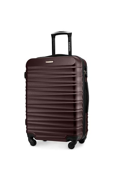 zagatto Medium Trolley Zagatto® Cifru, Burgundy, 65x42x26 cm, 60L, 4 Wheels, Telescopic Handle, ZG501 B