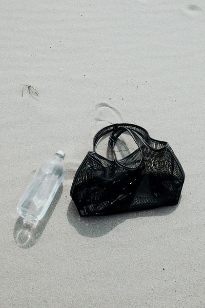 Suud Collection Black Alia Mesh Bag